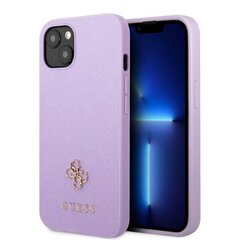 Guess GUHCP14XSLSMU iPhone 14 Pro Max 6,7" fioletowy|purple hard case Silicone Vintage Gold Logo цена и информация | Чехлы для телефонов | kaup24.ee