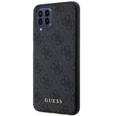 Guess GUHCSM33G4GFGR M33 5G M336 szary|grey hard case 4G Metal Gold Logo цена и информация | Чехлы для телефонов | kaup24.ee