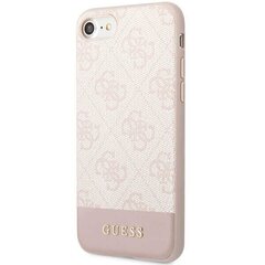 Guess GUHCI8G4GLPI iPhone 7|8|SE 2020 | SE 2022 różowy|pink hard case 4G Stripe Collection цена и информация | Чехлы для телефонов | kaup24.ee