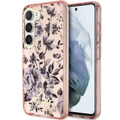 Guess GUHCS23SHCFWSP S23 S911 różowy|pink hardcase Flower Collection цена и информация | Чехлы для телефонов | kaup24.ee