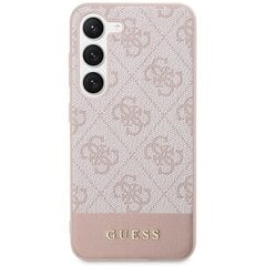 Guess GUHCS23SG4GLPI S23 S911 różowy|pink hard case 4G Stripe Collection цена и информация | Чехлы для телефонов | kaup24.ee