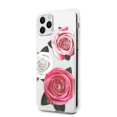 Guess GUHCN58ROSTRT iPhone 11 Pro transparent hardcase Flower Desire Pink & White Rose цена и информация | Чехлы для телефонов | kaup24.ee