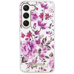 Guess GUHCS23SHCFWST S23 S911 biały|white hardcase Flower Collection цена и информация | Чехлы для телефонов | kaup24.ee