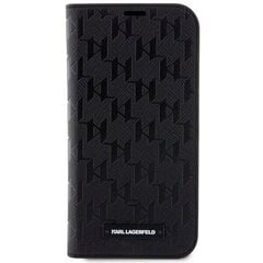 Karl Lagerfeld KLBKP14LSAKLHPK iPhone 14 Pro 6.1" bookcase czarny|black Saffiano Monogram цена и информация | Чехлы для телефонов | kaup24.ee