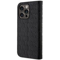 Karl Lagerfeld KLBKP14LSAKLHPK iPhone 14 Pro 6.1" bookcase czarny|black Saffiano Monogram цена и информация | Чехлы для телефонов | kaup24.ee