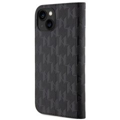 Karl Lagerfeld KLBKP14SSAKLHPK iPhone 14 6.1" bookcase czarny|black Saffiano Monogram цена и информация | Чехлы для телефонов | kaup24.ee