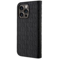 Karl Lagerfeld KLBKP14XSAKLHPK iPhone 14 Pro Max 6.7" bookcase czarny|black Saffiano Monogram цена и информация | Чехлы для телефонов | kaup24.ee