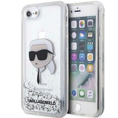 Karl Lagerfeld KLHCI8LNKHCH iPhone 7|8| SE 2020 | SE 2022 srebrny|silver hardcase Glitter Karl Head цена и информация | Чехлы для телефонов | kaup24.ee