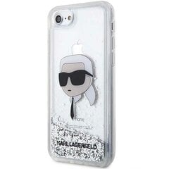 Karl Lagerfeld KLHCI8LNKHCH iPhone 7|8| SE 2020 | SE 2022 srebrny|silver hardcase Glitter Karl Head цена и информация | Чехлы для телефонов | kaup24.ee