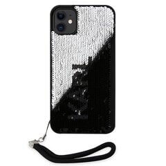 Karl Lagerfeld Sequins Reversible Case for iPhone 11 Black|Silver цена и информация | Чехлы для телефонов | kaup24.ee