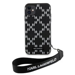 Original Pouch KARL LAGERFELD Saffiano Monogram Losange KLHCN61SAKLMBSK for Iphone 11| Xr Black цена и информация | Чехлы для телефонов | kaup24.ee