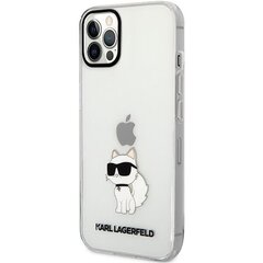 Karl Lagerfeld KLHCP12MHNCHTCT iPhone 12 |12 Pro 6,1" transparent hardcase Ikonik Choupette цена и информация | Чехлы для телефонов | kaup24.ee