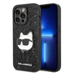 Karl Lagerfeld KLHCP14LG2CPK iPhone 14 Pro 6,1" czarny|black hardcase Glitter Choupette Patch цена и информация | Чехлы для телефонов | kaup24.ee