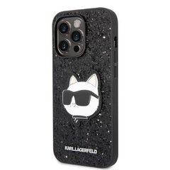 Karl Lagerfeld KLHCP14LG2CPK iPhone 14 Pro 6,1" czarny|black hardcase Glitter Choupette Patch цена и информация | Чехлы для телефонов | kaup24.ee