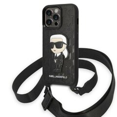 Karl Lagerfeld KLHCP14LSTKMK iPhone 14 Pro 6,1" czarny|black hardcase Monogram Ikonik Patch цена и информация | Чехлы для телефонов | kaup24.ee