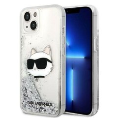 Karl Lagerfeld KLHCP14MLNCHCS iPhone 14 Plus 6,7" srebrny|silver hardcase Glitter Choupette Head цена и информация | Чехлы для телефонов | kaup24.ee