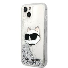 Karl Lagerfeld KLHCP14MLNCHCS iPhone 14 Plus 6,7" srebrny|silver hardcase Glitter Choupette Head цена и информация | Чехлы для телефонов | kaup24.ee