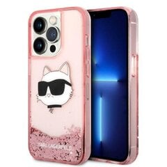 Karl Lagerfeld KLHCP14XLNCHCP iPhone 14 Pro Max 6,7" różowy|pink hardcase Glitter Choupette Head цена и информация | Чехлы для телефонов | kaup24.ee