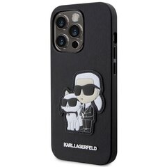 Karl Lagerfeld KLHCP14XSANKCPK iPhone 14 Pro Max 6.7" hardcase czarny|black Saffiano Karl & Choupette цена и информация | Чехлы для телефонов | kaup24.ee