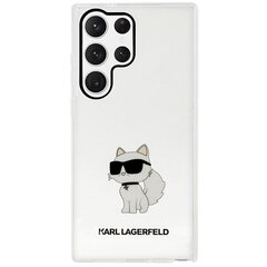 Karl Lagerfeld KLHCS23LHNCHTCT S23 Ultra S918 transparent hardcase Ikonik Choupette цена и информация | Чехлы для телефонов | kaup24.ee