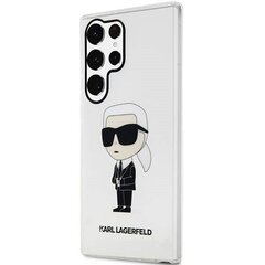 Karl Lagerfeld KLHCS23LHNIKTCT S23 Ultra S918 transparent hardcase Ikonik Karl Lagerfeld цена и информация | Чехлы для телефонов | kaup24.ee