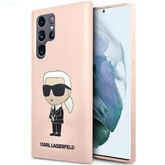 Karl Lagerfeld KLHCS23LSNIKBCP Sam S23 Ultra S918 hardcase różowy|pink Silicone Ikonik цена и информация | Чехлы для телефонов | kaup24.ee