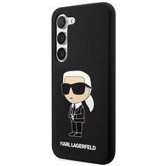 Karl Lagerfeld KLHCS23SSNIKBCK S23 S911 hardcase czarny|black Silicone Ikonik цена и информация | Чехлы для телефонов | kaup24.ee