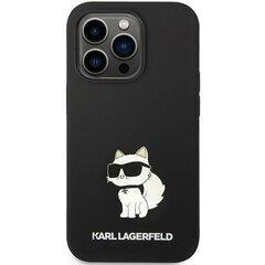 Karl Lagerfeld KLHMP14LSNCHBCK iPhone 14 Pro 6,1" hardcase czarny|black Silicone Choupette MagSafe цена и информация | Чехлы для телефонов | kaup24.ee