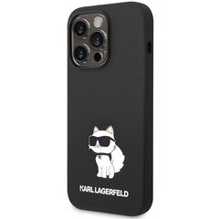 Karl Lagerfeld KLHMP14XSNCHBCK iPhone 14 Pro Max 6,7" hardcase czarny|black Silicone Choupette MagSafe цена и информация | Чехлы для телефонов | kaup24.ee