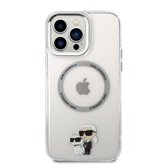 Original Pouch KARL LAGERFELD Ring Stand Karl Head MagSafe KLHMP15XHMRSKHH for Iphone 15 Pro Max White цена и информация | Чехлы для телефонов | kaup24.ee