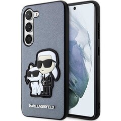 Karl Lagerfeld KLHCS23SSANKCPG S23 S911 hardcase szary|grey Saffiano Karl & Choupette цена и информация | Чехлы для телефонов | kaup24.ee