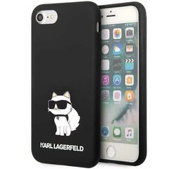 Karl Lagerfeld KLHCI8SNCHBCK iPhone 7|8| SE 2020 | SE 2022 hardcase czarny|black Silicone Choupette цена и информация | Чехлы для телефонов | kaup24.ee