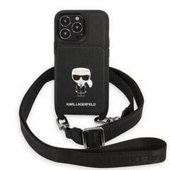 Karl Lagerfeld KLFLBKPXKSB iPhone X|Xs czarny|black bookcase Signature Glitter цена и информация | Чехлы для телефонов | kaup24.ee