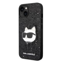 Karl Lagerfeld KLHCP14MG2CPK iPhone 14 Plus 6,7" czarny|black hardcase Glitter Choupette Patch цена и информация | Чехлы для телефонов | kaup24.ee