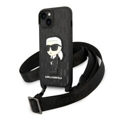 Karl Lagerfeld KLHCP14MSTKMK iPhone 14 Plus 6,7" czarny|black hardcase Monogram Ikonik Patch цена и информация | Чехлы для телефонов | kaup24.ee