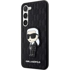 Karl Lagerfeld KLHCS23MSAKLHKPK S23+ S916 hardcase czarny|black Saffiano Monogram Ikonik цена и информация | Чехлы для телефонов | kaup24.ee