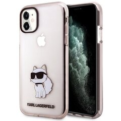 Karl Lagerfeld KLHCN61HNCHTCP iPhone 11 | Xr 6,1" różowy|pink hardcase Ikonik Choupette цена и информация | Чехлы для телефонов | kaup24.ee