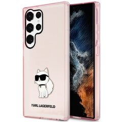 Karl Lagerfeld KLHCS23LHNCHTCP S23 Ultra S918 różowy|pink hardcase Ikonik Choupette цена и информация | Чехлы для телефонов | kaup24.ee