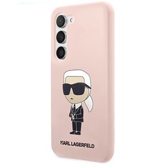 Karl Lagerfeld KLHCS23MSNIKBCP S23+ S916 hardcase różowy|pink Silicone Ikonik цена и информация | Чехлы для телефонов | kaup24.ee