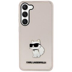 Karl Lagerfeld KLHCS23SHNCHTCP S23 S911 różowy|pink hardcase Ikonik Choupette цена и информация | Чехлы для телефонов | kaup24.ee