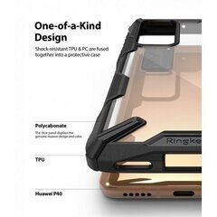 Ringke Fusion X Huawei P40 czarny |black цена и информация | Чехлы для телефонов | kaup24.ee