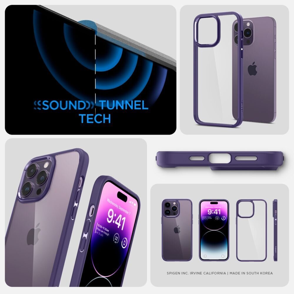 Spigen Ultra Hybrid iPhone 14 Pro, deep purple hind ja info | Telefoni kaaned, ümbrised | kaup24.ee