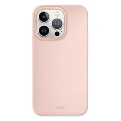 UNIQ etui Lino Hue iPhone 14 Pro 6,1" Magclick Charging rózowy|blush pink цена и информация | Чехлы для телефонов | kaup24.ee