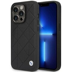 Etui BMW BMHCP14L22RQDK iPhone 14 Pro 6,1" czarny|black Leather Quilted цена и информация | Чехлы для телефонов | kaup24.ee