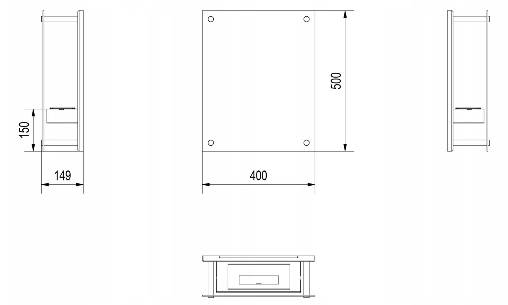 Biokamin Kratki Glass hind ja info | Kaminad | kaup24.ee