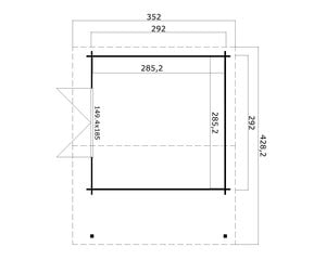 Kuur Tulsa 8,13m2 hind ja info | Kuurid ja aiamajad | kaup24.ee