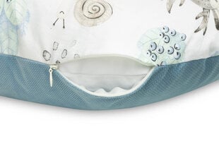 Подушка для кормления Sensillo Rogal Velvet Sen Blue, 62 см. цена и информация | Подушки для кормления | kaup24.ee