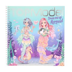 Värvimisraamat kleebistega loominguliseks tegevuseks TopModel Dress Me Up Mermaid цена и информация | Книжки - раскраски | kaup24.ee