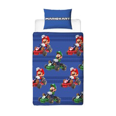 Laste voodipesukomplekt Super Mario Mario Kart, 140x200, 2 osaline цена и информация | Детское постельное бельё | kaup24.ee