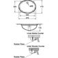 Valamu Ideal Standard Oval Vasque 57x41x1,7 cm цена и информация | Kraanikausid, valamud | kaup24.ee